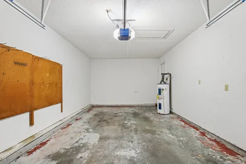 a view of a balcony with wooden floor