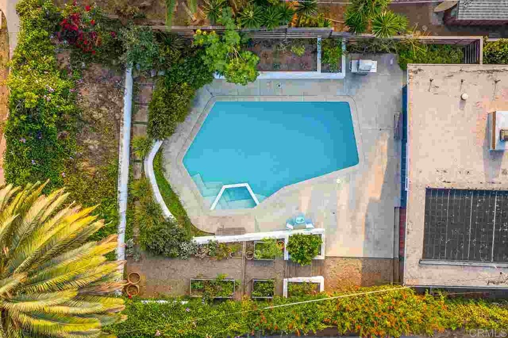 405 9th Street Del Mar, CA 92014 - Photo 18 of 25 an aerial view of a house with a swimming pool