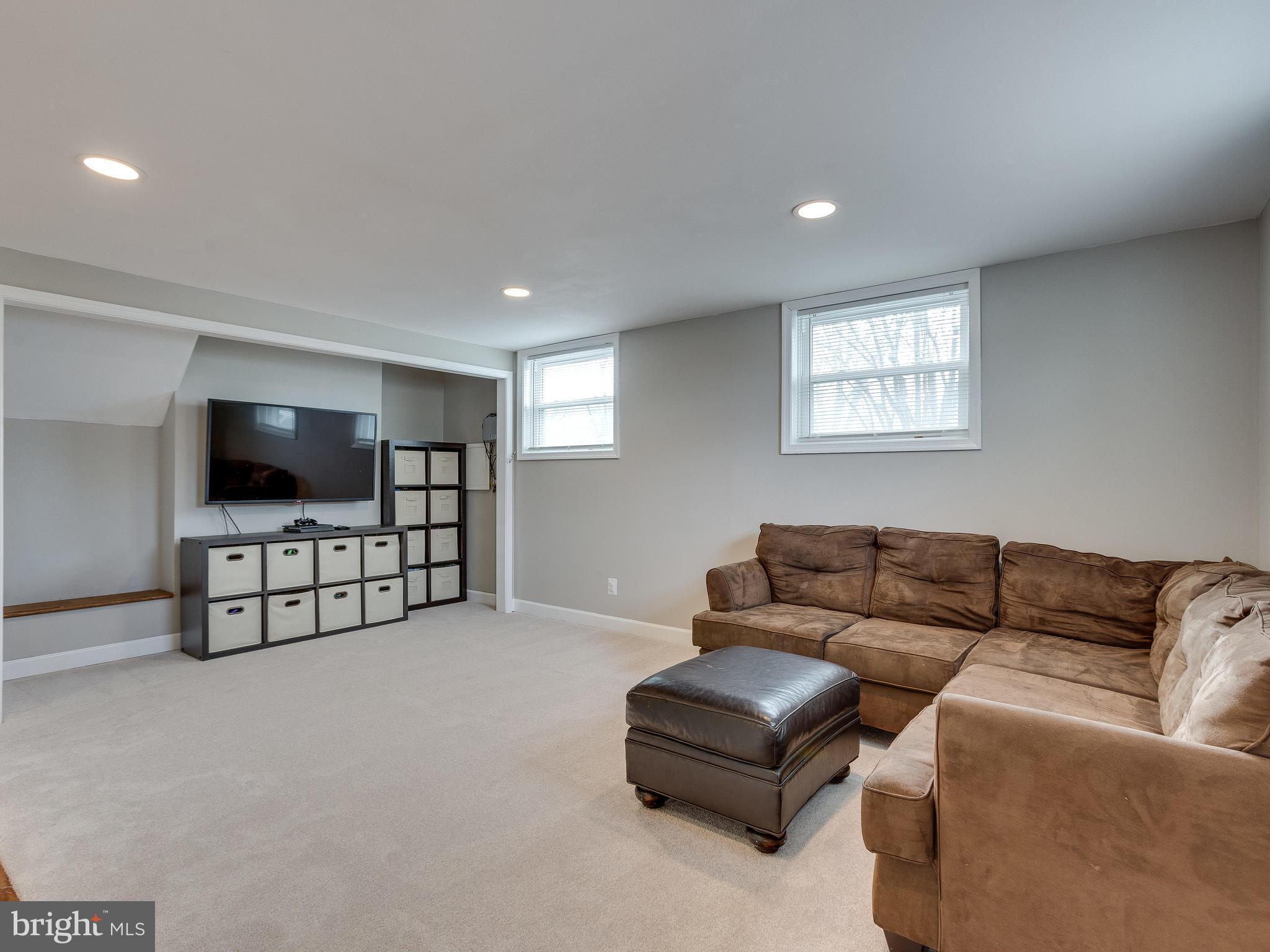 628 Beech Road Sterling, VA 20164 - Photo 23 of 30 Rec Room in Lower Level w/ New Carpet, Paint