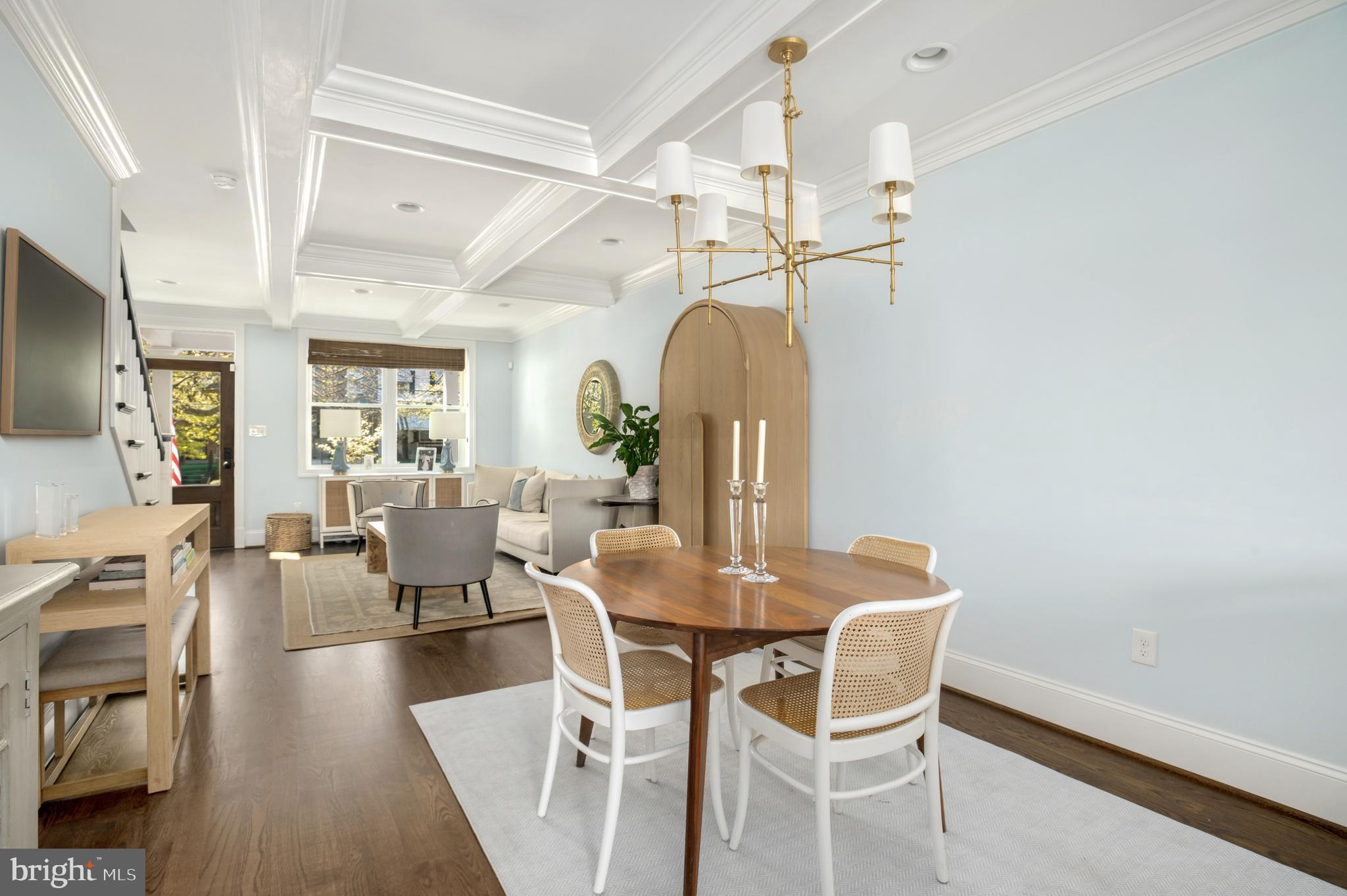717 Hamilton Street Northwest Washington, DC 20011 - Photo 6 of 27 a dining room with furniture and wooden floor