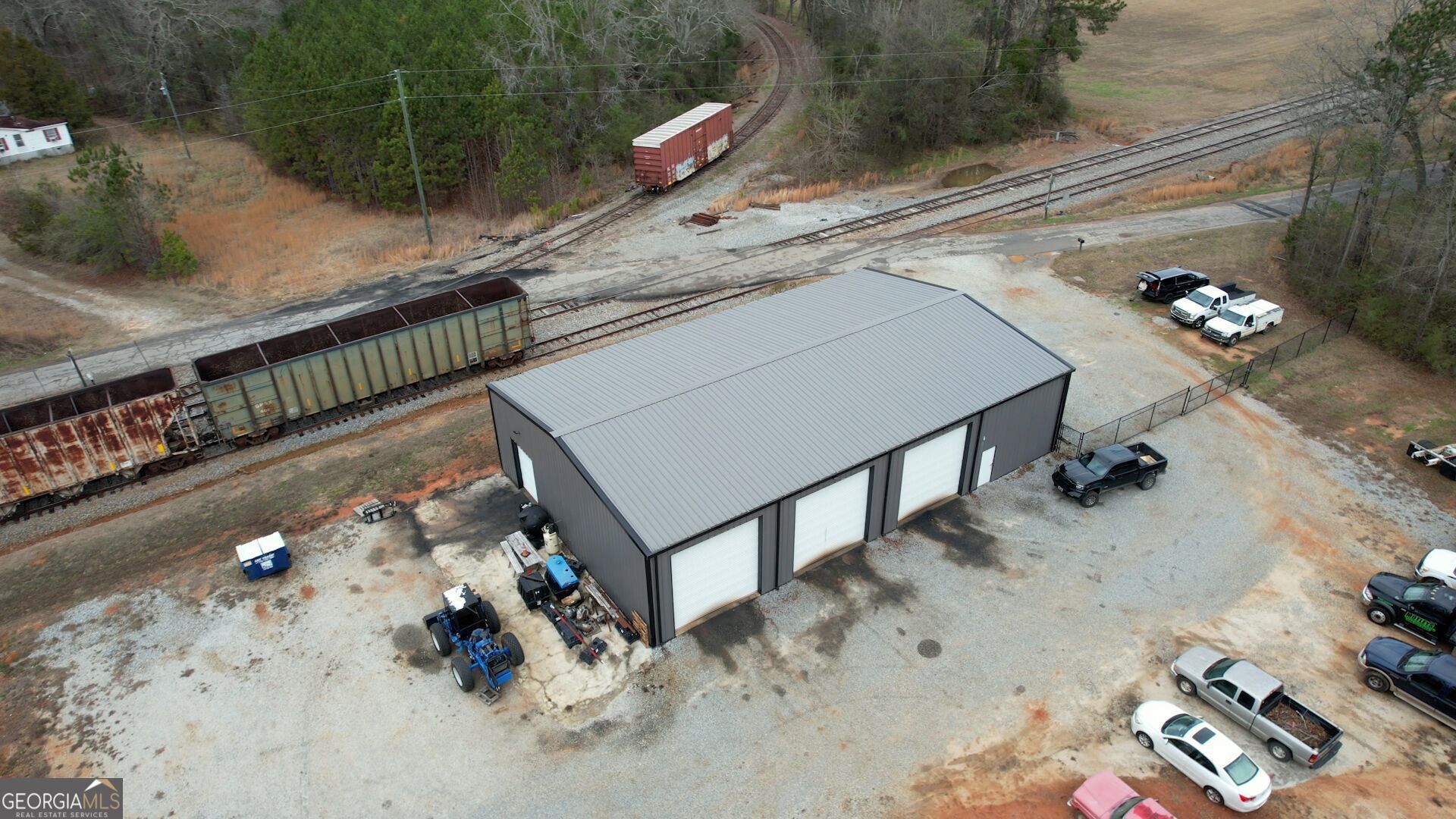 a view of a terrace with a bench
