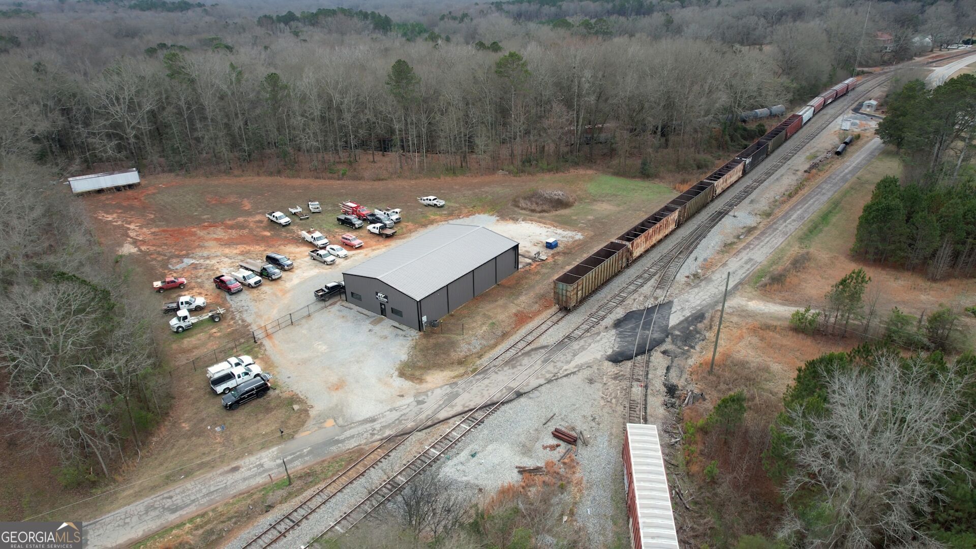 200 Railroad Street Monticello, GA 31064 - Photo 38 of 45 an aerial view of a house with a yard
