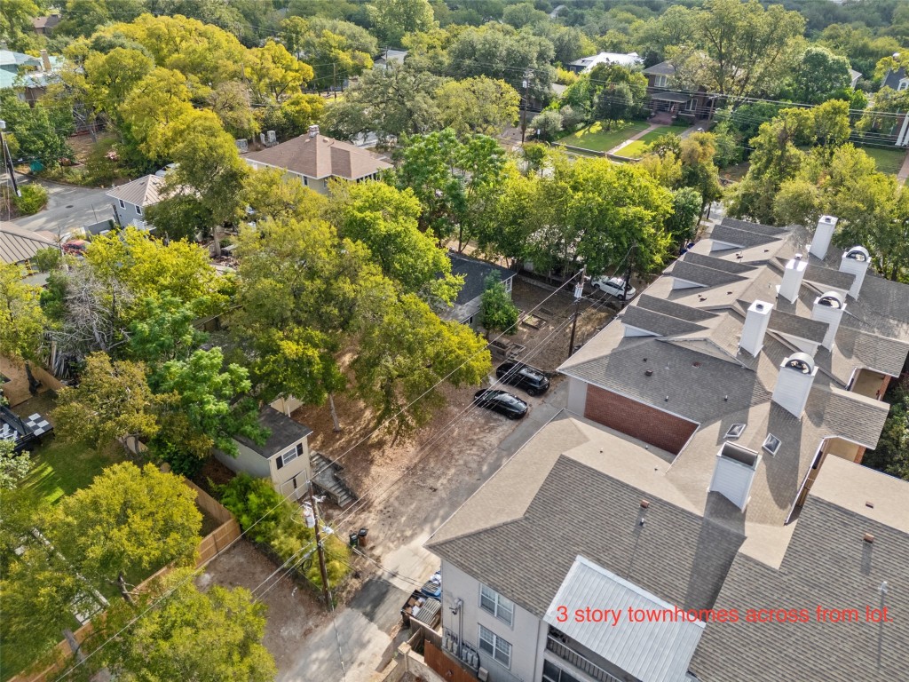 3208 Duval Street Austin, TX 78705 - Photo 6 of 26 an aerial view of a house with a yard