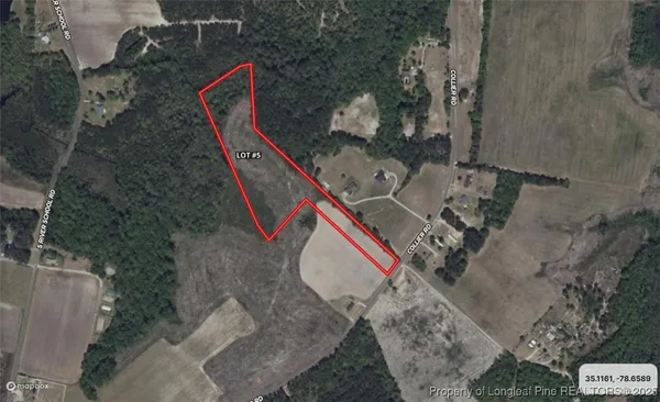 an aerial view of a backyard