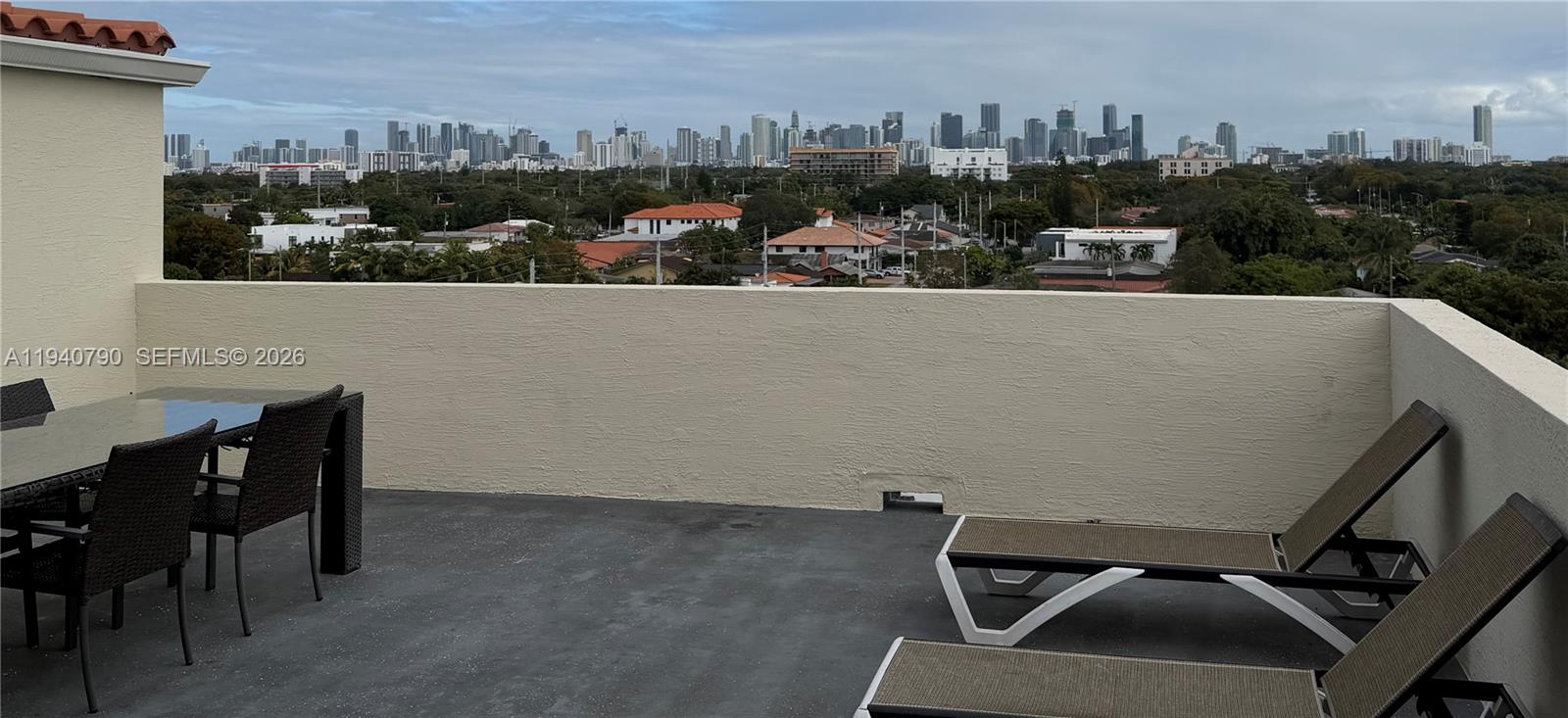1801 Southwest 32nd Avenue, Unit 704 Miami, FL 33145 - Photo 16 of 18 a view of roof deck with city view