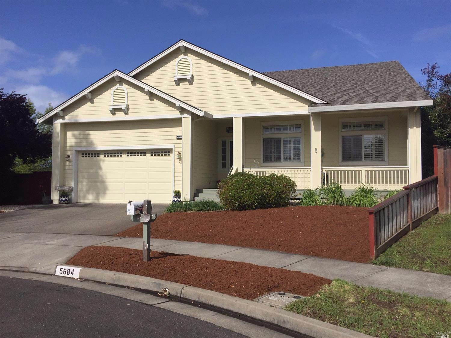 5684 Evening Way Santa Rosa, CA 95409 - Photo 1 of 1 a front view of a house with yard