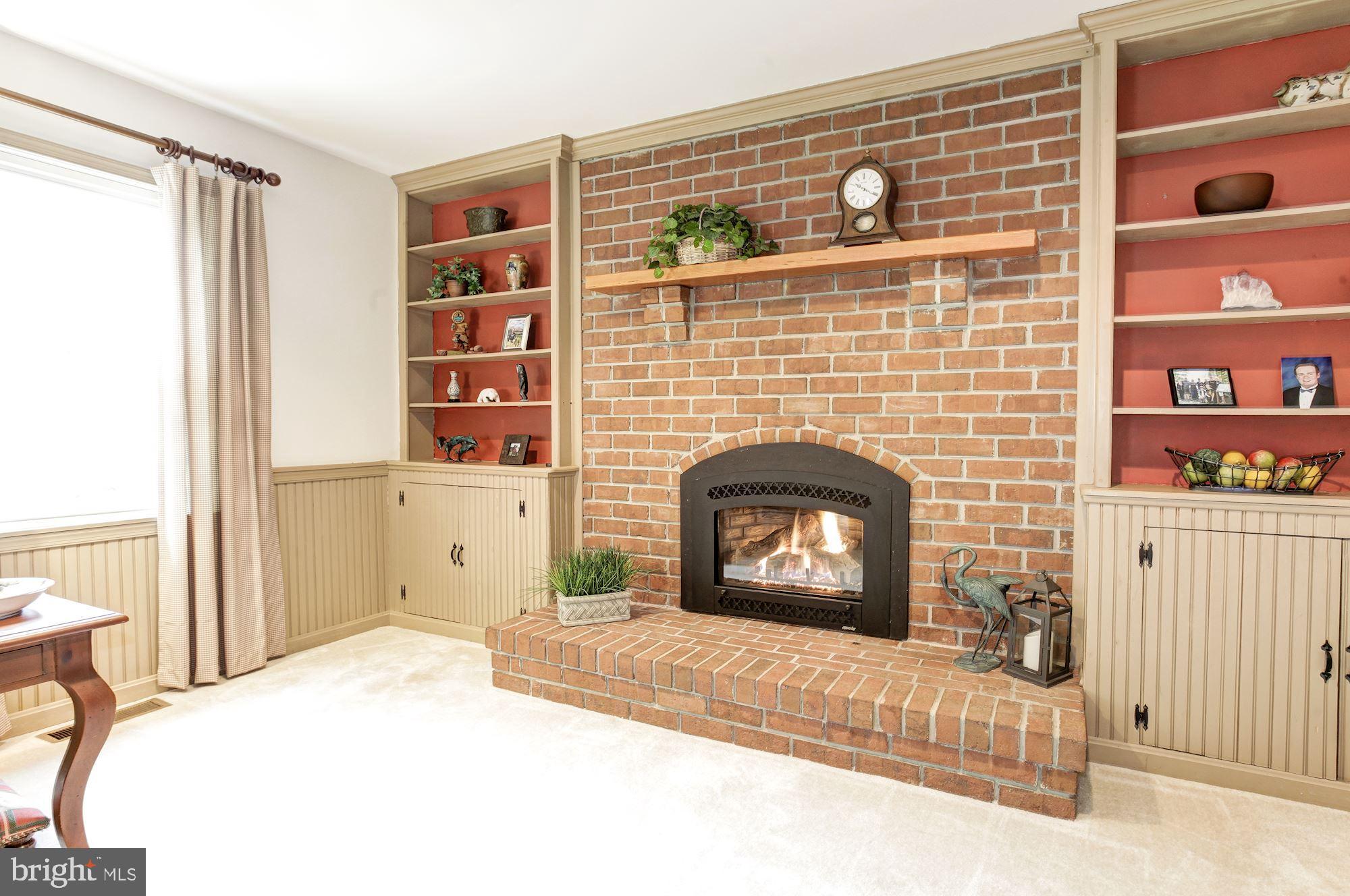 1607 Rolling Road Bel Air, MD 21014 - Photo 13 of 49 Gas Fireplace with Brick Surround
