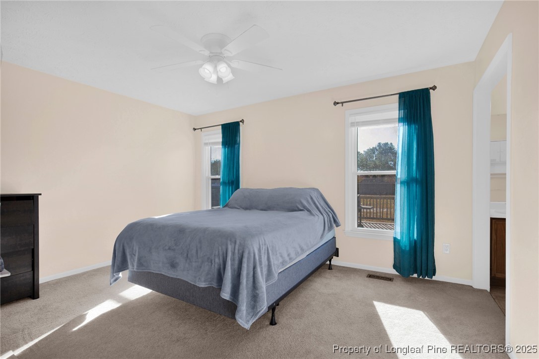 101 2 Hours Court Raeford, NC 28376 - Photo 20 of 30 a bedroom with a bed and a mirror