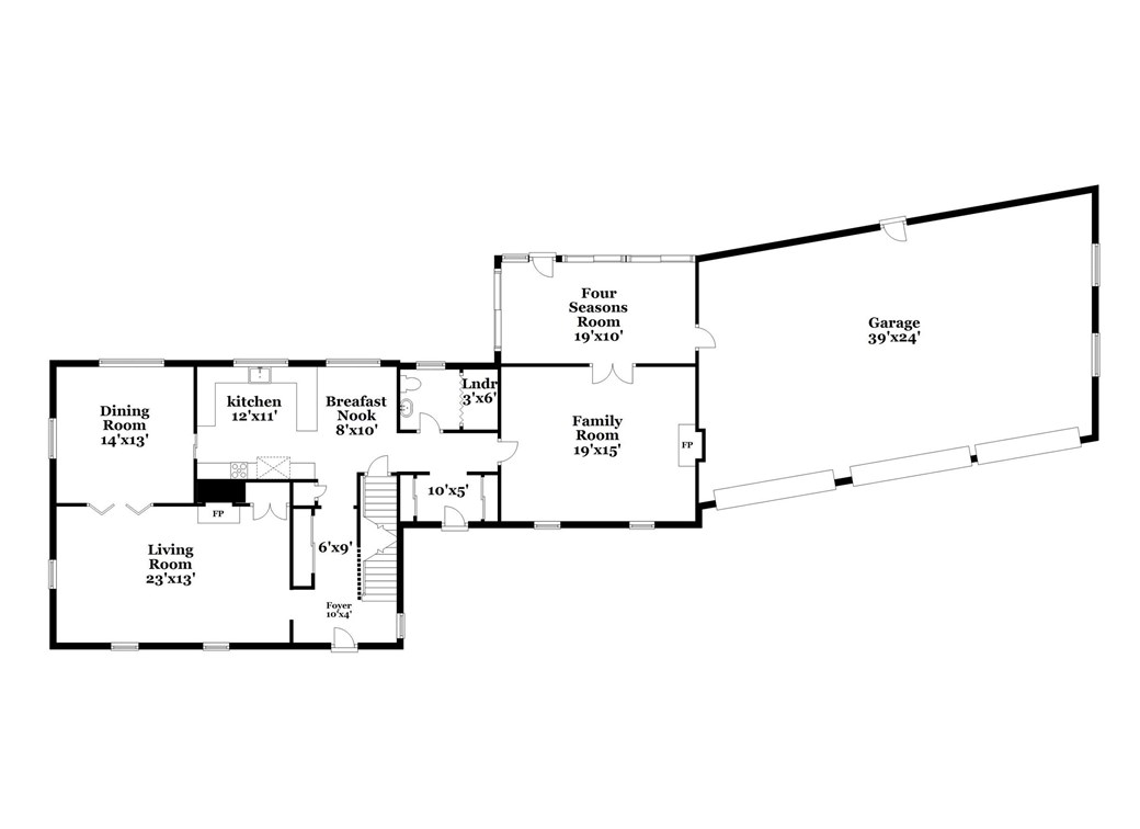 40 Bow Street East Greenwich, RI 02818 - Photo 34 of 35 First floor plan