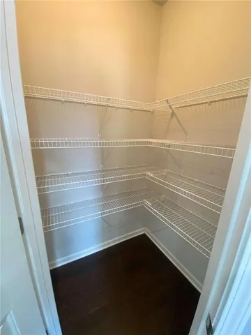 a view of walk in closet