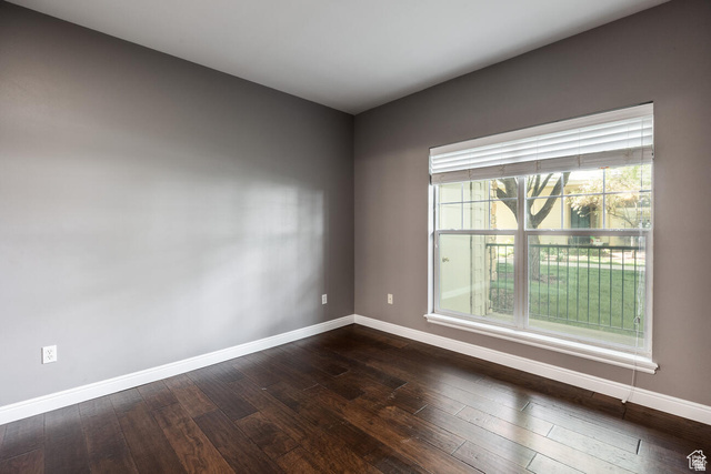 900 Bitner Road, Unit M 17 Park City, UT 84098 - Photo 16 of 29 Spare room featuring dark wood finished floors