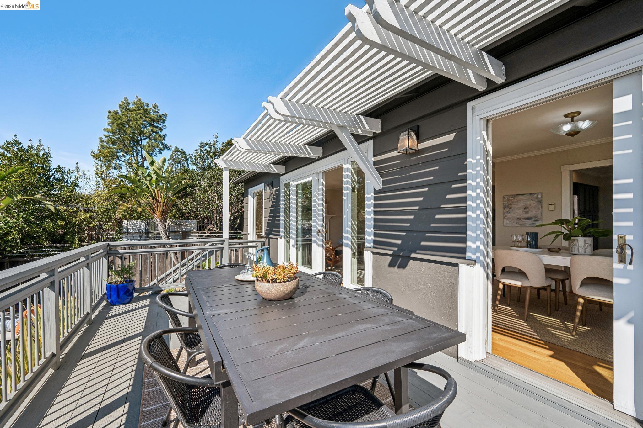 290 Colgate Avenue Kensington, CA 94708 - Photo 21 of 52 Wooden terrace with outdoor dining area