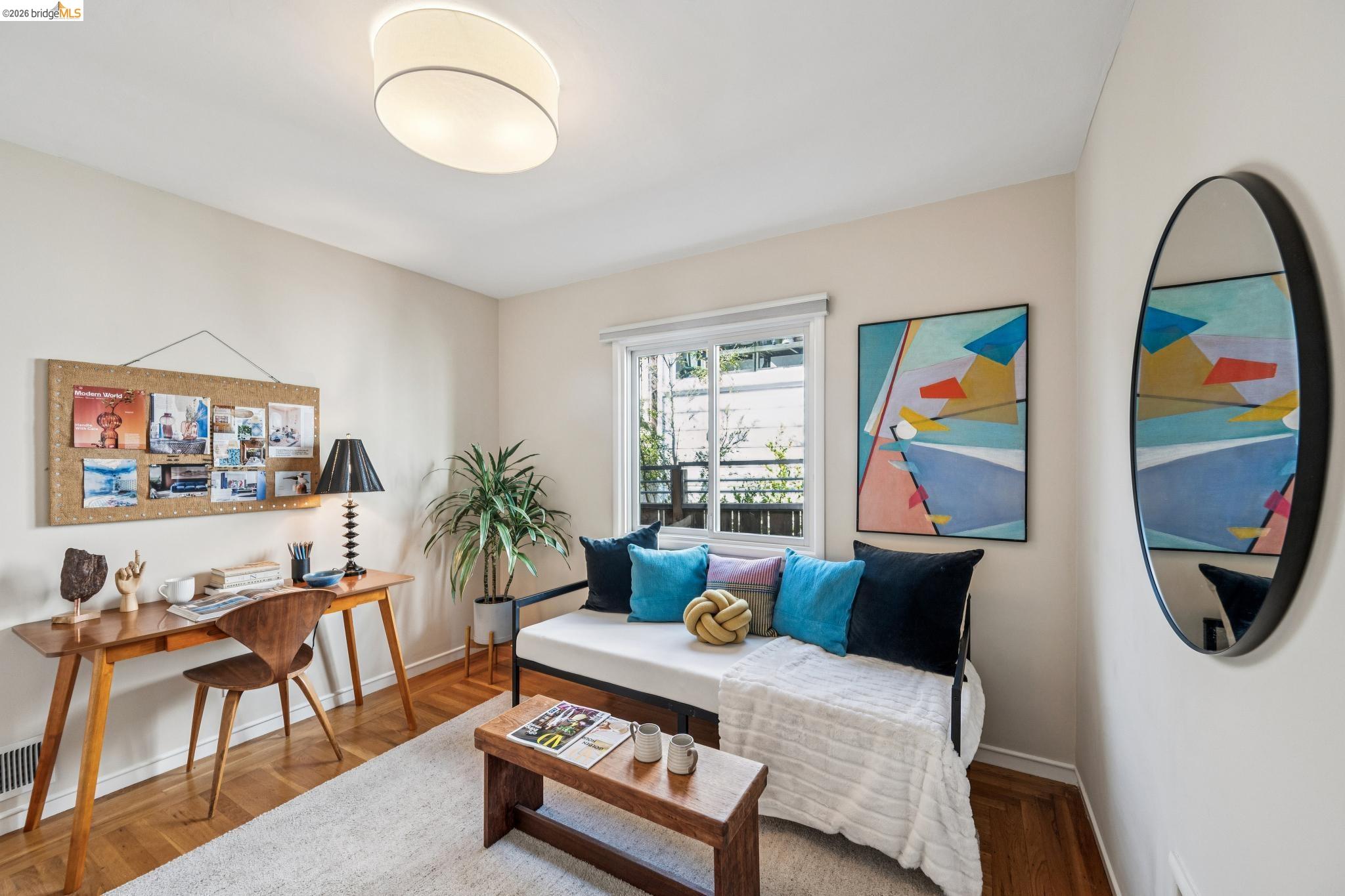 290 Colgate Avenue Kensington, CA 94708 - Photo 37 of 52 Living area with parquet floors