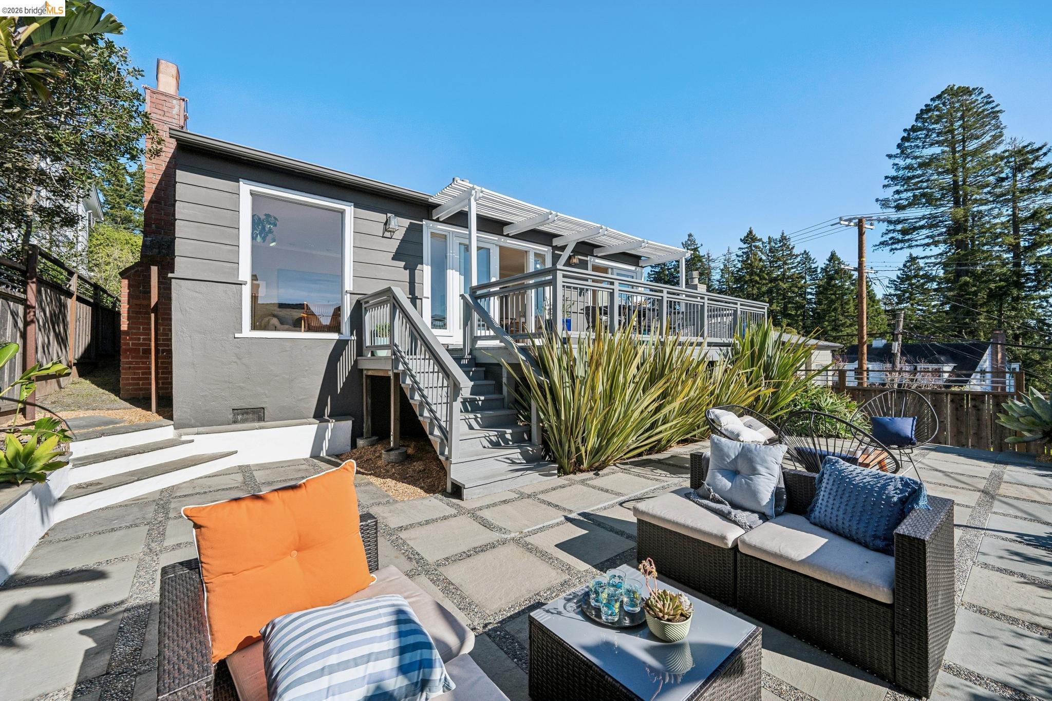 290 Colgate Avenue Kensington, CA 94708 - Photo 50 of 52 View of patio featuring an outdoor living space and stairs