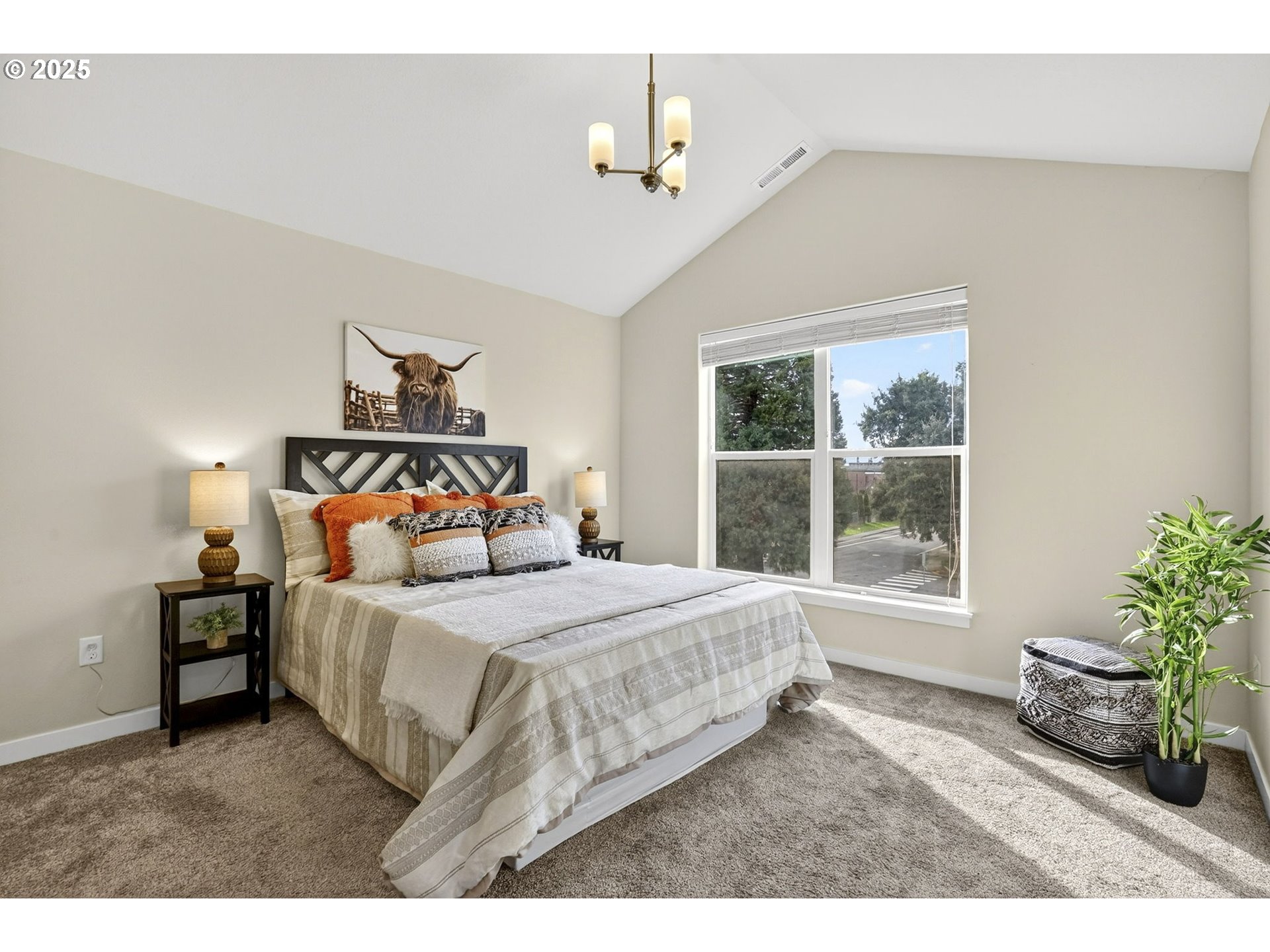 464 Northeast 3rd Avenue Canby, OR 97013 - Photo 16 of 28 a bedroom with a bed and wooden floor