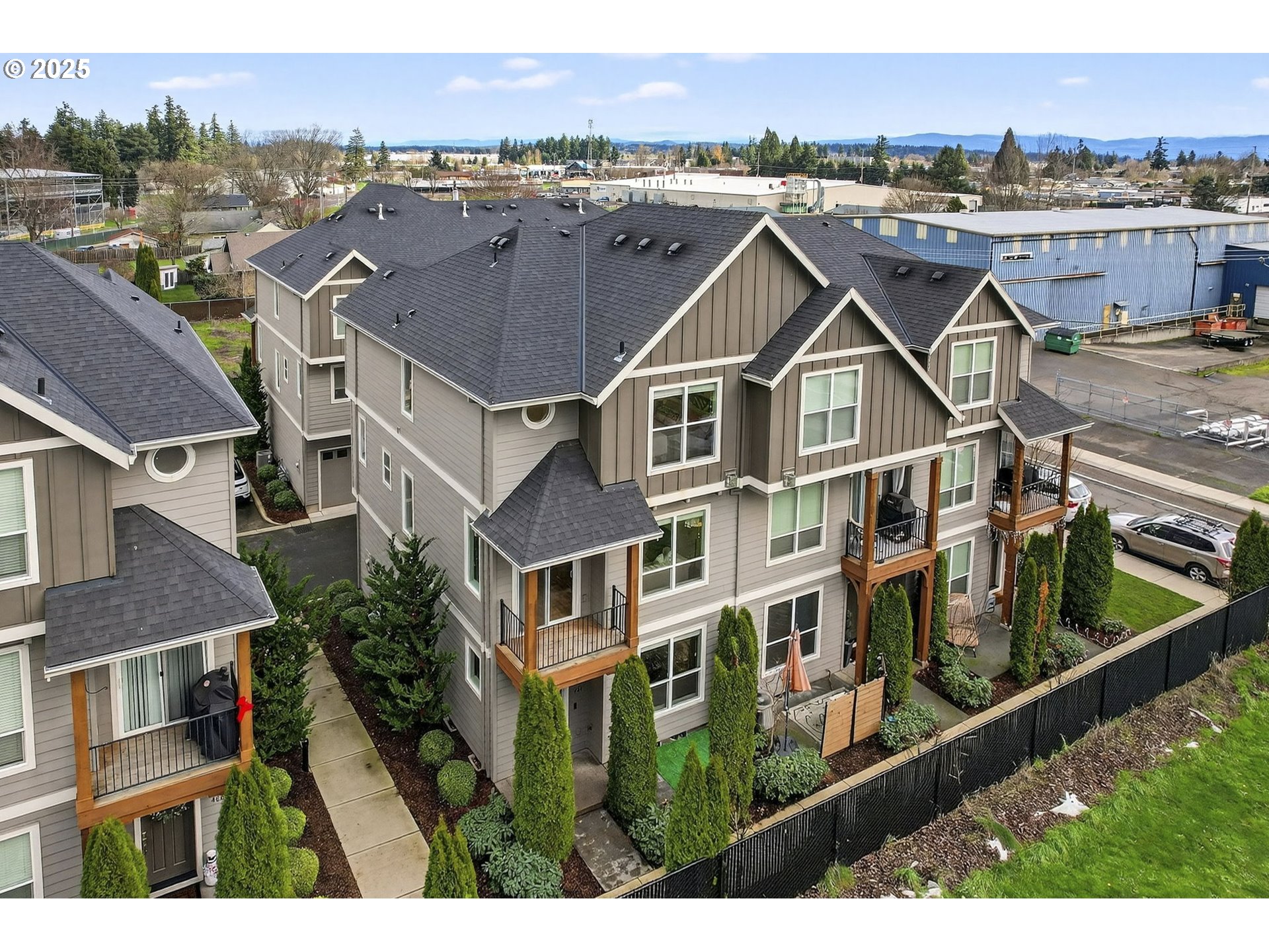 464 Northeast 3rd Avenue Canby, OR 97013 - Photo 2 of 28 an aerial view of a house with a yard and plants