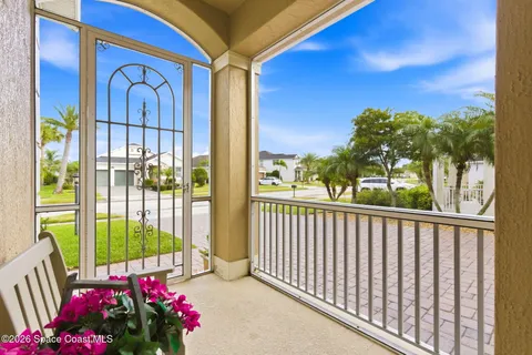 a balcony view with outdoor space