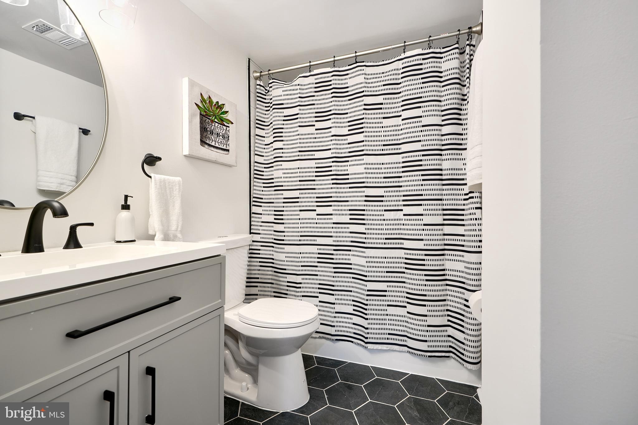 6 Longstream Court, Unit T1 Baltimore, MD 21209 - Photo 18 of 25 a bathroom with a sink a toilet and mirror