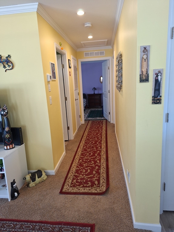 30 Topaz Terrace Gardner, MA 01440 - Photo 10 of 20 a view of a hallway with closet and a couch