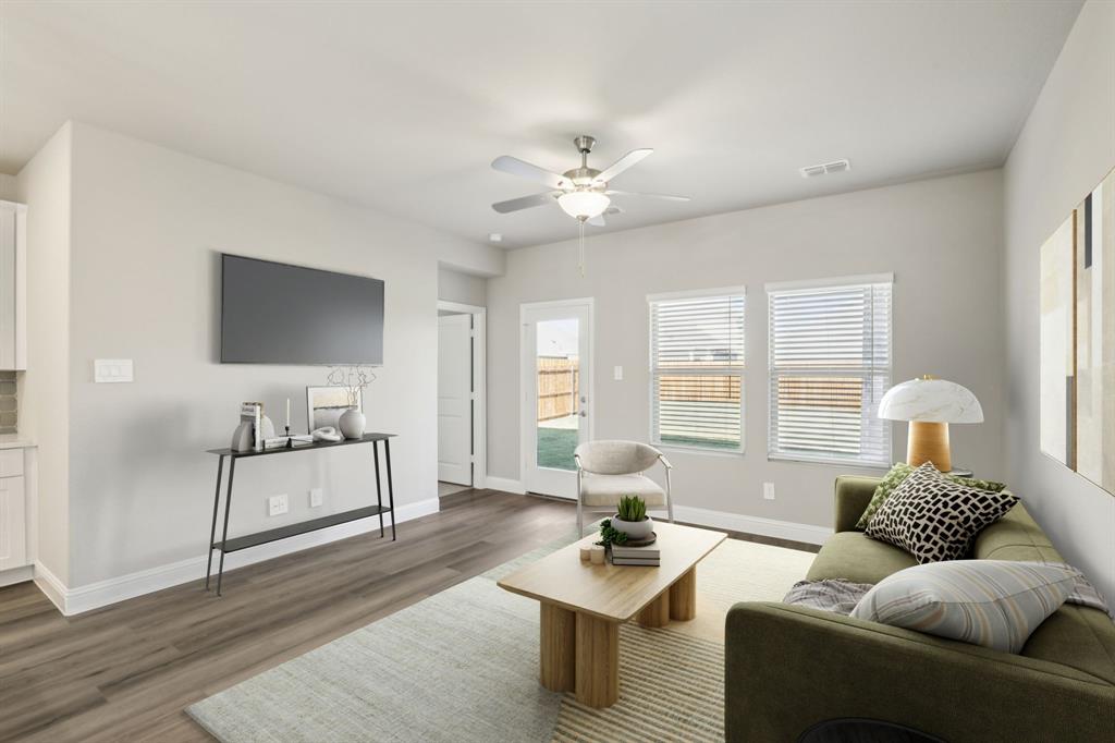 1729 Arches Road Anna, TX 75409 - Photo 8 of 27 a living room with furniture and wooden floor