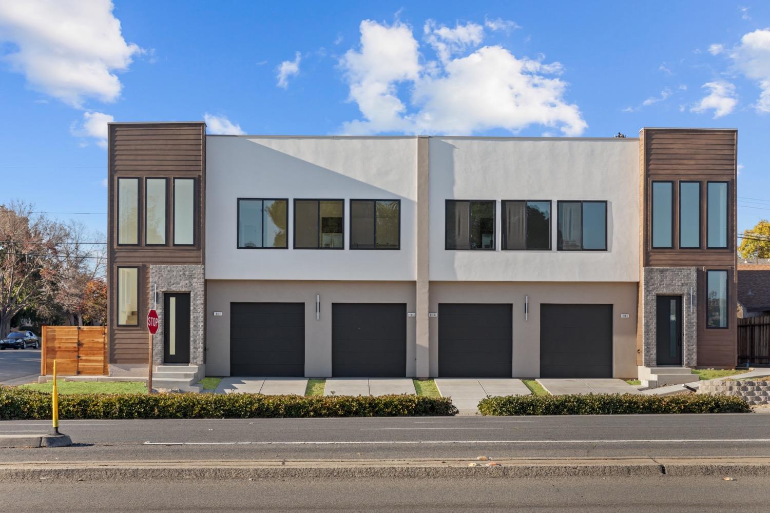 a front view of a building