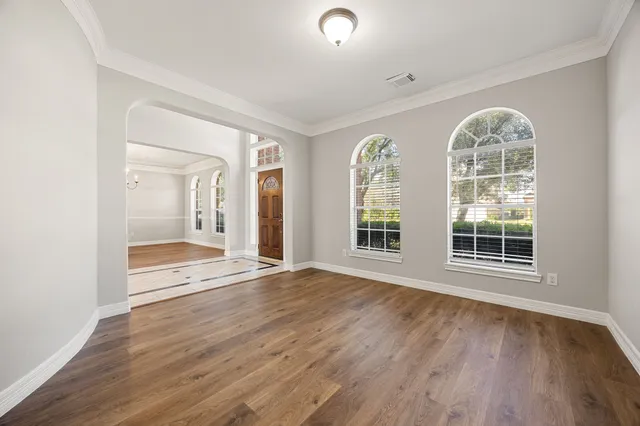 wooden floor in an empty room