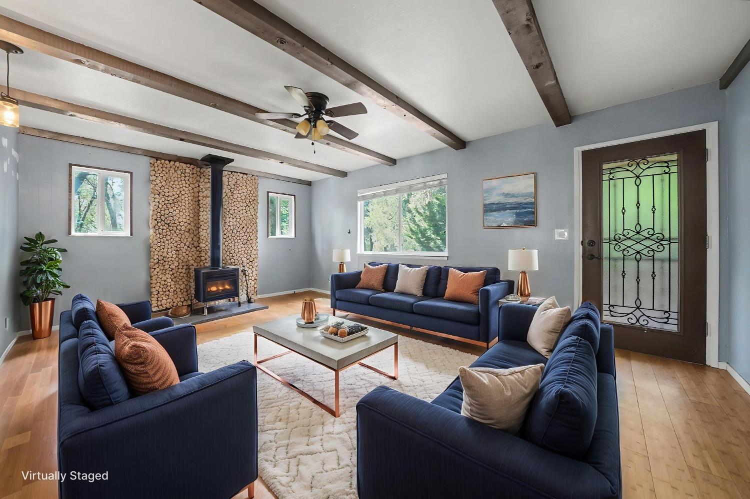 19479 Murphy Road Pine Grove, CA 95665 - Photo 19 of 43 a living room with furniture and a large window