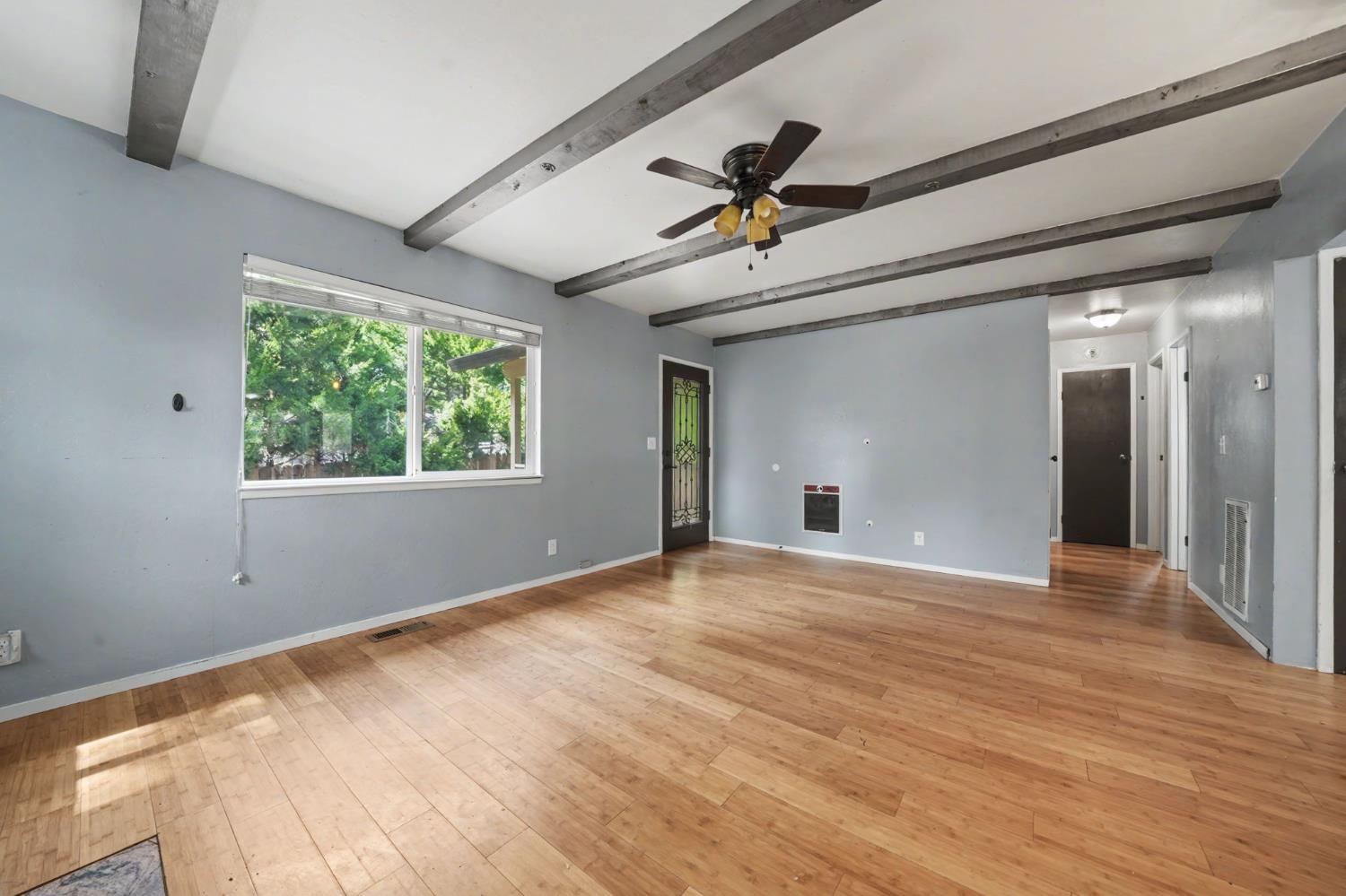 19479 Murphy Road Pine Grove, CA 95665 - Photo 23 of 43 a view of empty room with wooden floor and fan