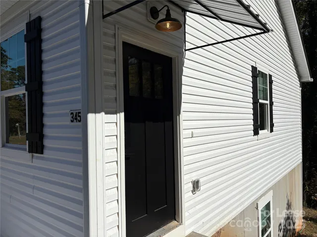 a view of front door of house