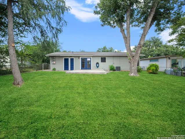a house that has a tree in it