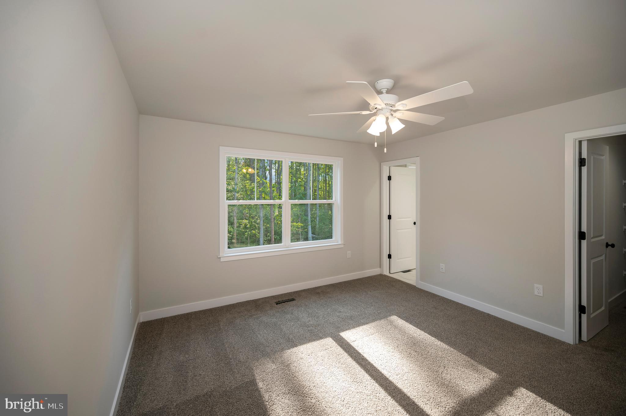 3145 Lewiston Road Bumpass, VA 23024 - Photo 24 of 44 an empty room with windows and ceiling fan