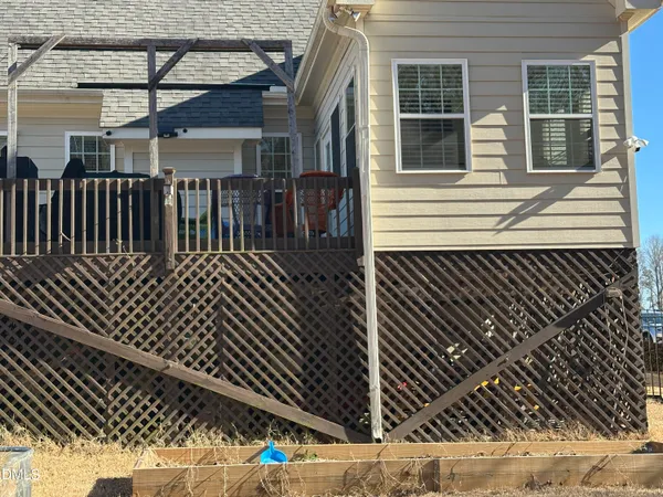 a view of a house with a deck