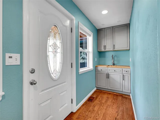 a view of storage and utility room with utility room