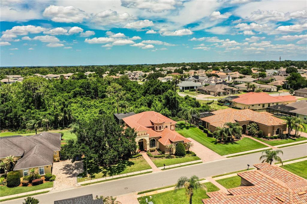 6739 Eagle Ridge Boulevard Lakeland, FL 33813 - Photo 43 of 54 an aerial view of residential houses with outdoor space