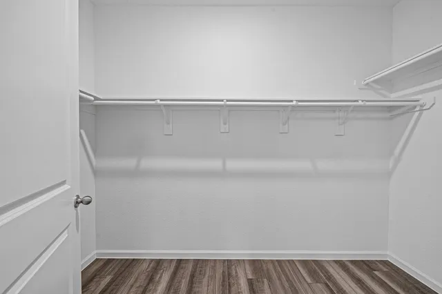 a view of small space with racks on the wall