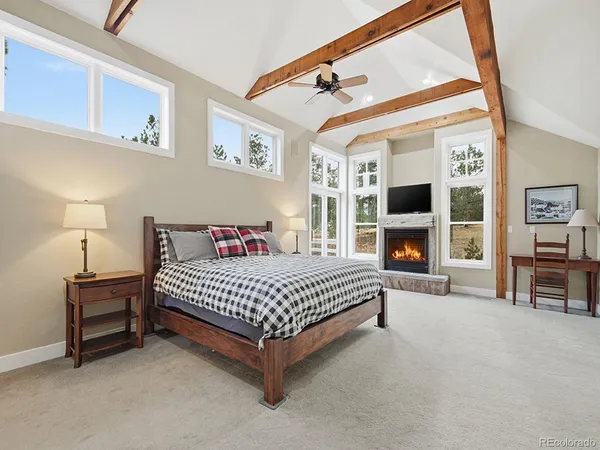 a bathroom with a tub and a sink