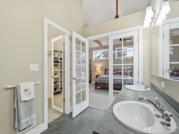 a view of balcony with furniture