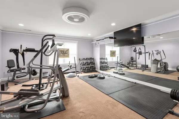 a view of swimming pool with a yard