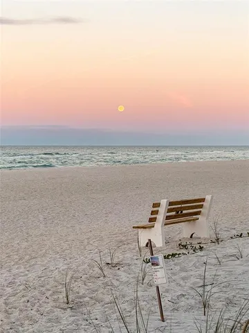 a view of a lake with a city space
