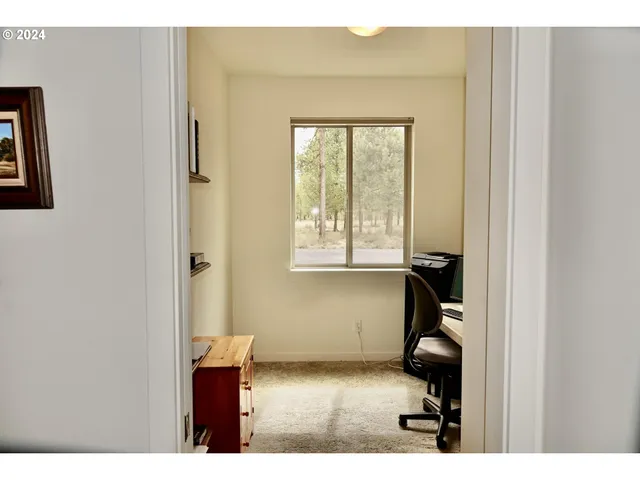 view of living room with a window