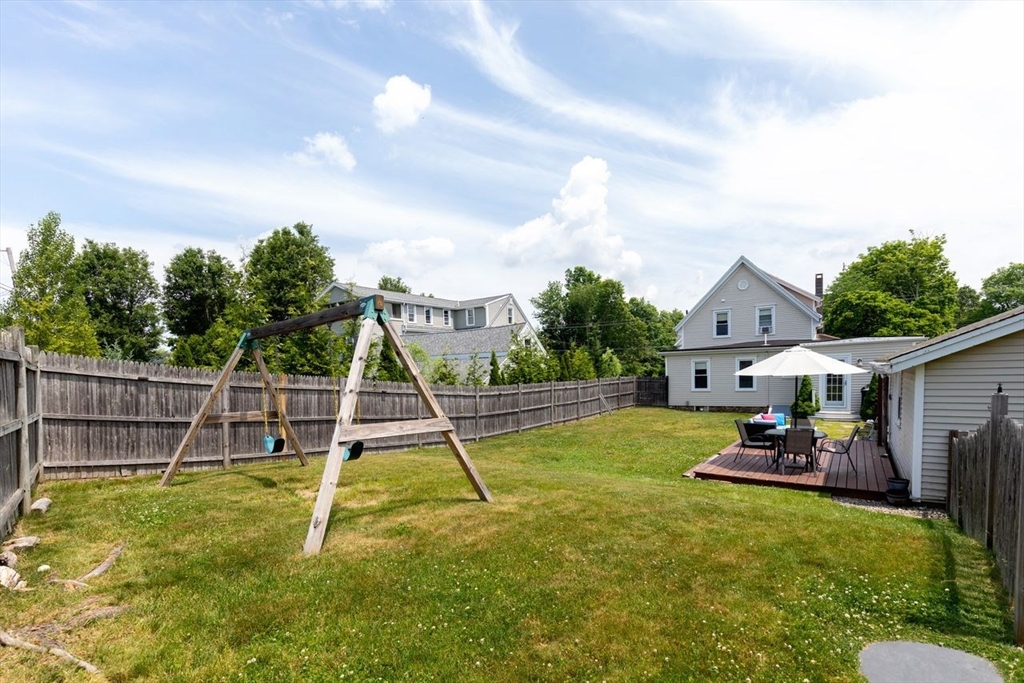 1012 Washington Street Whitman, MA 02382 - Photo 18 of 37 a view of a house with a backyard and a slide