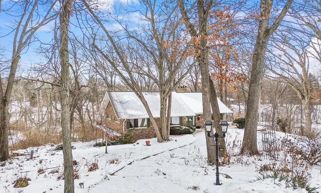 a view of snow covered with snow