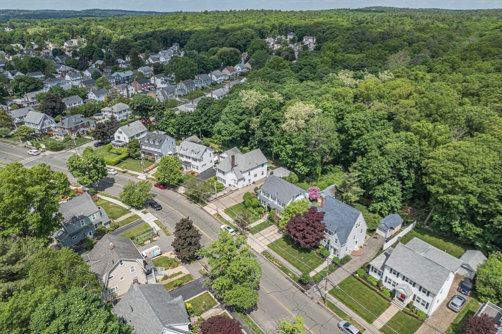 223 Lawrence Road Medford, MA 02155 - Photo 38 of 40 an aerial view of a house with a yard