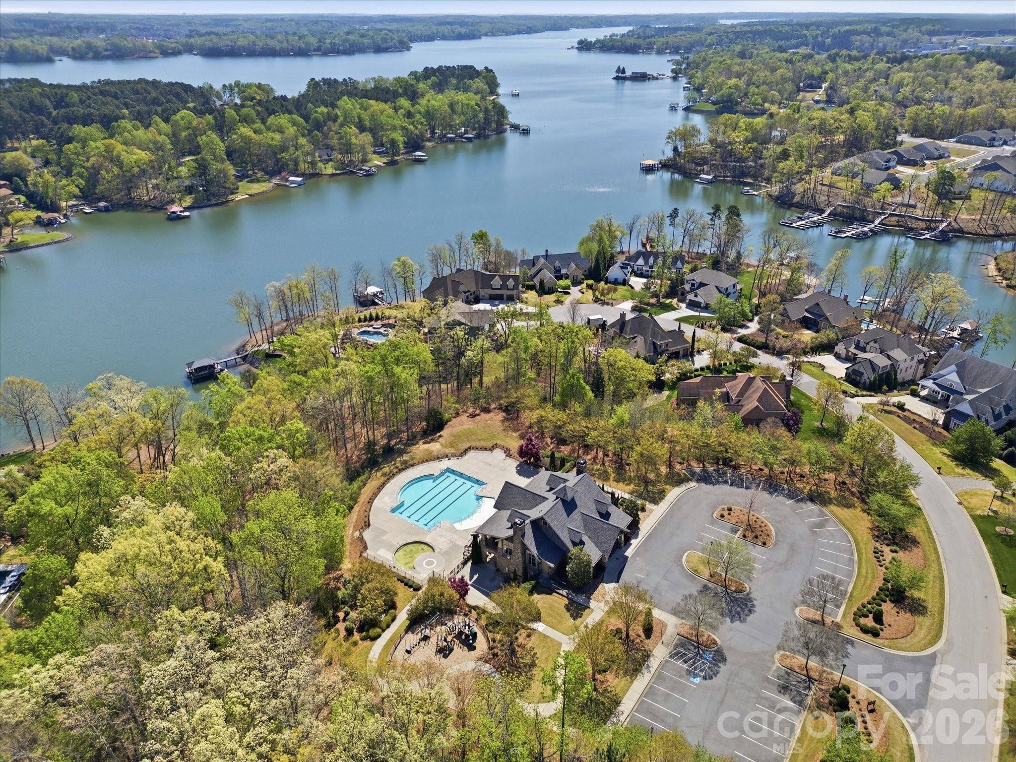 7004 Treetop Court York, SC 29745 - Photo 47 of 47 an aerial view of a house with a lake view