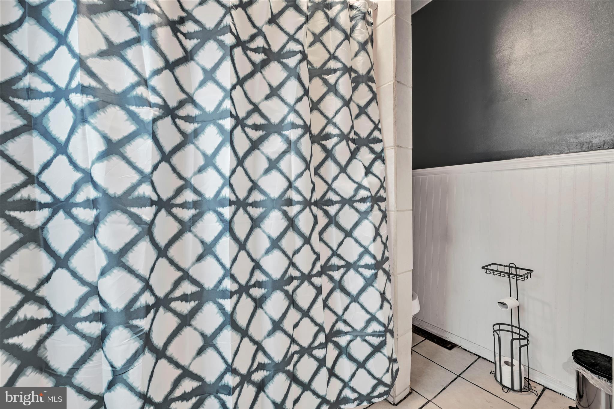 413 Rosenthal Street Reading, PA 19601 - Photo 18 of 24 a bathroom with a shower curtain and a sink