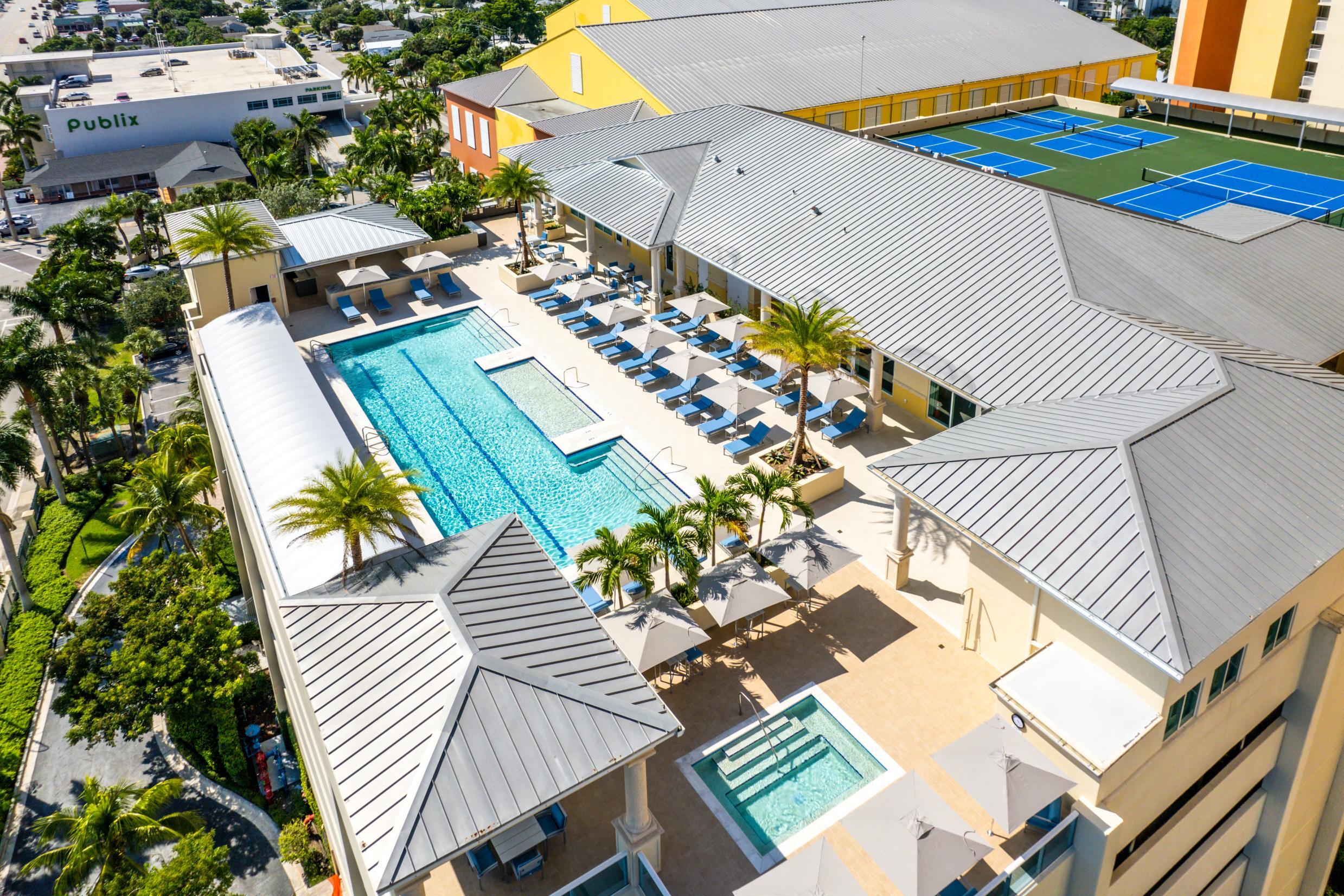 2650 Lake Shore Drive, Unit 703 Riviera Beach, FL 33404 - Photo 35 of 56 an aerial view of a house