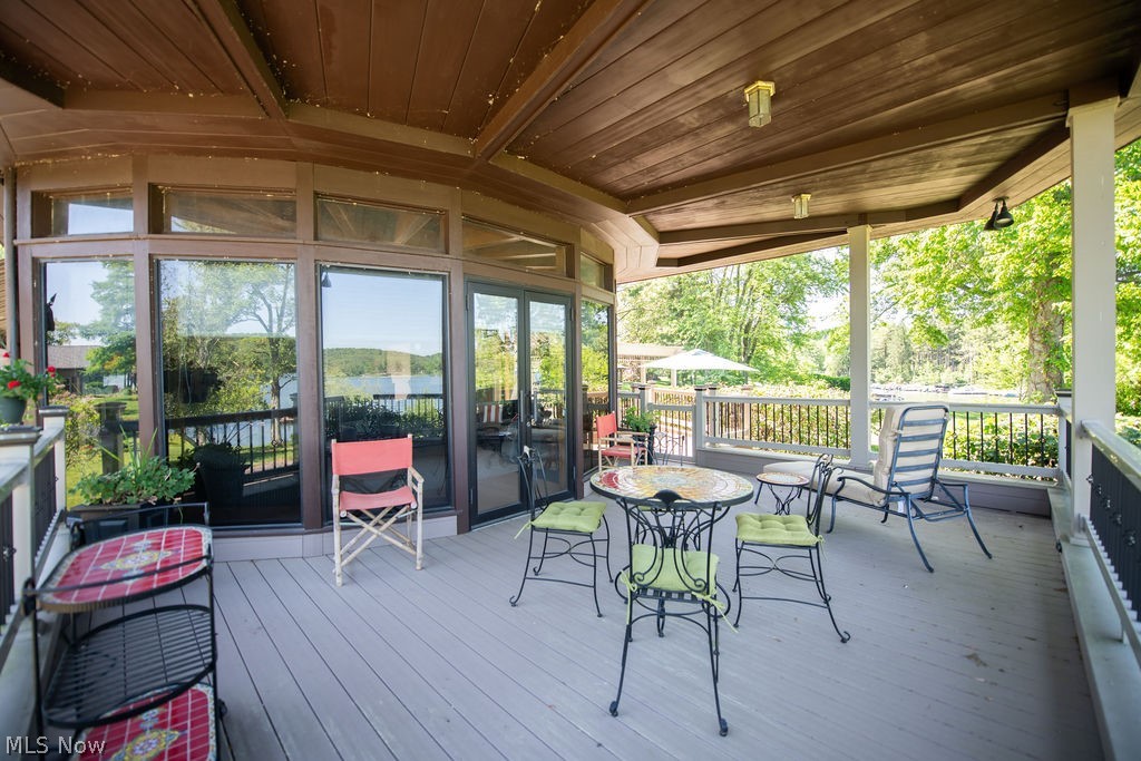 2009 Lakewood Road Southwest Sherrodsville, OH 44675 - Photo 9 of 47 Covered porch/ deck area with stunning