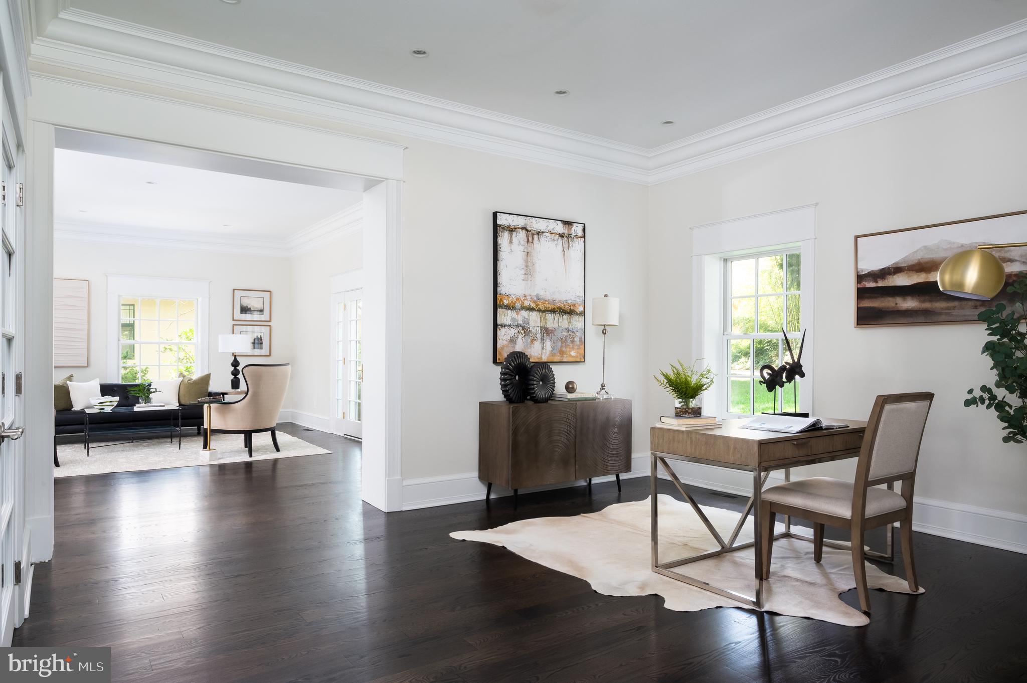 2913 University Terrace Northwest Washington, DC 20016 - Photo 26 of 46 a view of a livingroom with furniture and a flat screen tv
