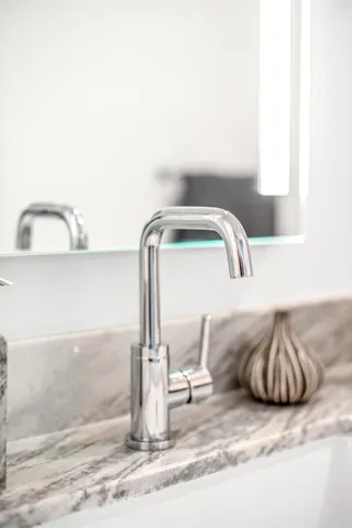 a bathroom with a sink