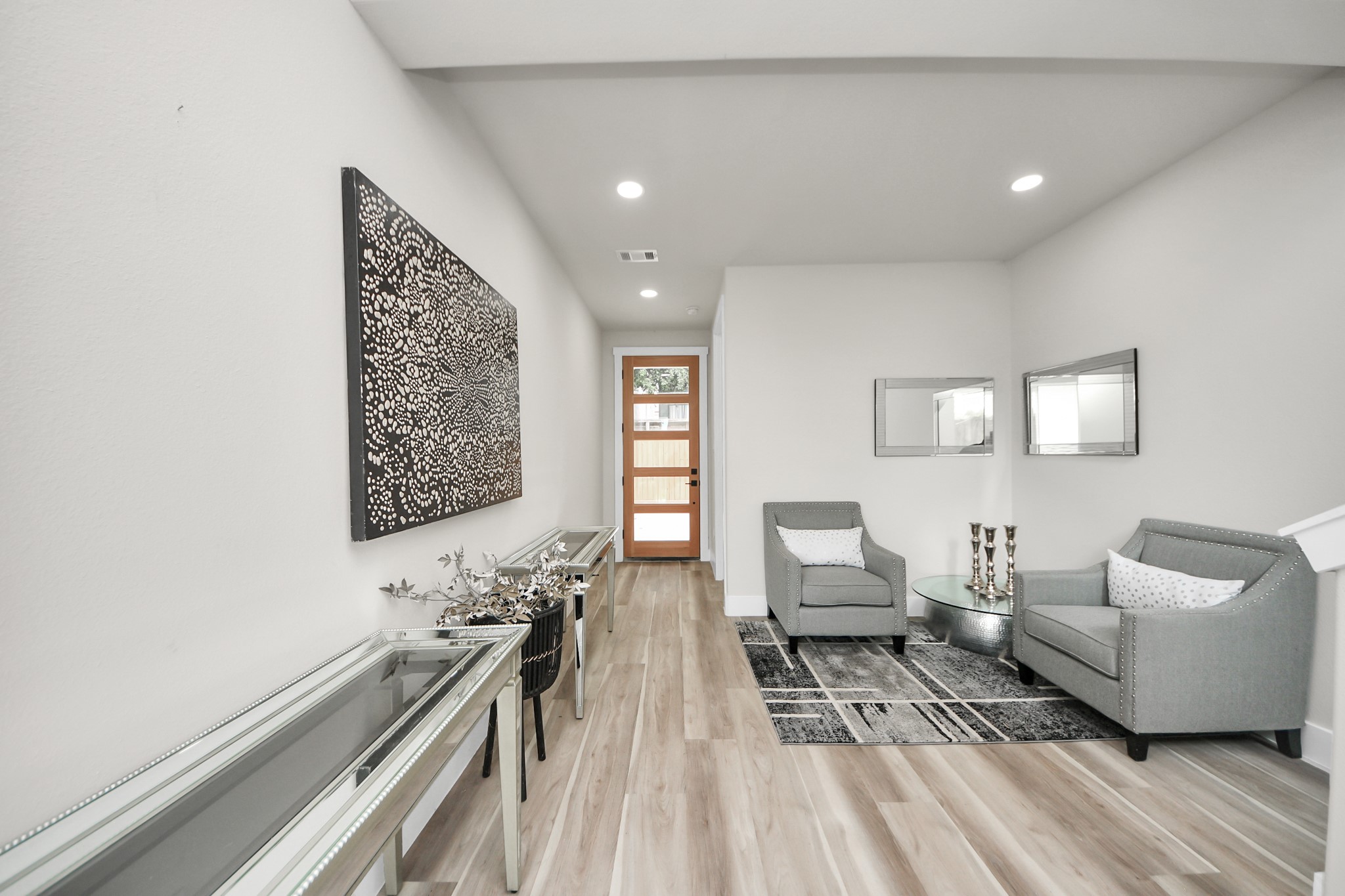 2014 Blodgett Street Houston, TX 77004 - Photo 5 of 49 a living room with furniture and wooden floor